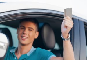 Young Man Getting His Drivers License