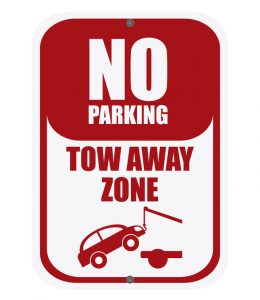 No Parking Tow Away Zone