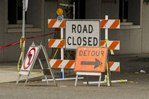 Traffic Pattern Change Signs